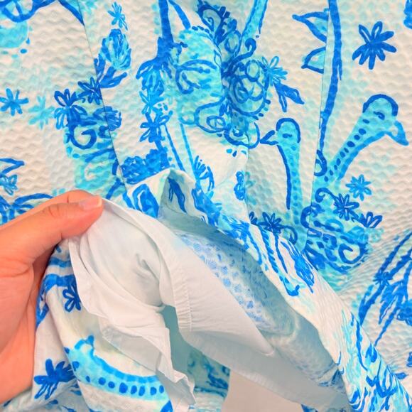 Lilly Pulitzer Pearl Lace Shift Dress US 0 Resort Santorini Summer Spring‎ - Picture 5 of 8